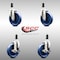 Service Caster 5 Inch 316SS Solid Poly Swivel 1-1/8 Inch Expanding Stem Caster Brake SCC, 2PK SCC-SS316EX20S514-SPUS-2-TLB-2-118 - alternate 1